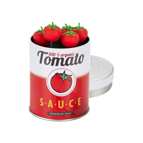 Tinned Snack Forks | Tomato | Set of 6