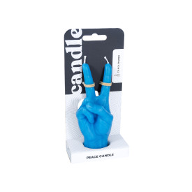 CandleHand | Peace Candle | Blue | Small