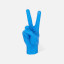 CandleHand | Peace Candle | Blue | Small