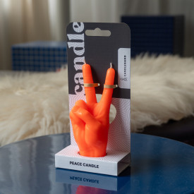 CandleHand | Peace Candle | Orange | Small