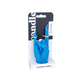 CandleHand | You Rock Candle | Blue | Small