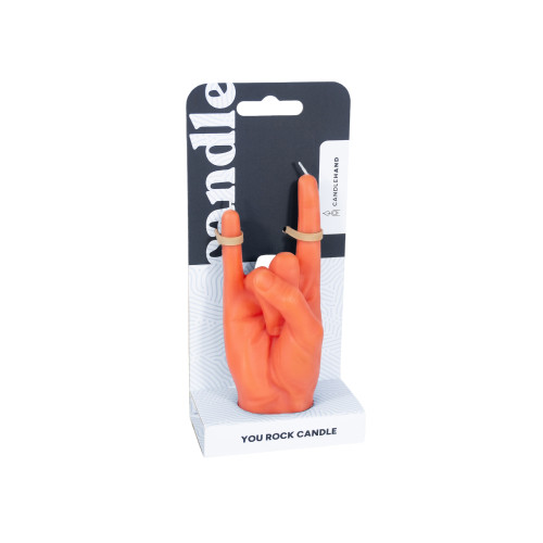 CandleHand | You Rock Candle | Orange | Small CandleHand | You Rock Candle | Orange | Small