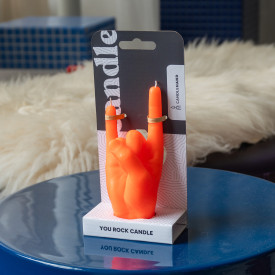 CandleHand | You Rock Candle | Orange | Small