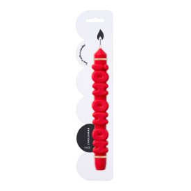 CandleHand | Taper Candle | Ho Ho Ho | Red