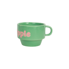 Helio Ferretti | Stackable Mug | The Hippie | Green & Pink