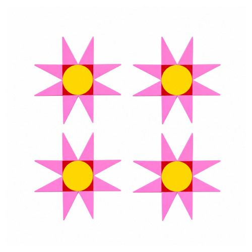Helio Ferretti | Coasters | Sunburst | Set of 4 Helio Ferretti | Coasters | Sunburst | Set of 4