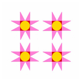 Helio Ferretti | Coasters | Sunburst | Set of 4