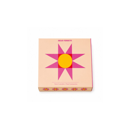 Helio Ferretti | Coasters | Sunburst | Set of 4 Helio Ferretti | Coasters | Sunburst | Set of 4