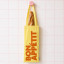 Helio Ferretti | Bon Appetit Wine & Baguette Tote Bag | Yellow Helio Ferretti | Bon Appetit Wine & Baguette Tote Bag | Yellow