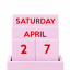 Helio Ferretti | Wooden Calendar | Purple Helio Ferretti | Wooden Calendar | Purple