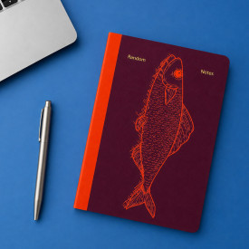 Helio Ferretti | A5 Pisces Random Notes Notebook | Purple | Lined