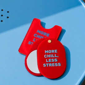 Helio Ferretti | Pocket Mirror | More Chill... | Red