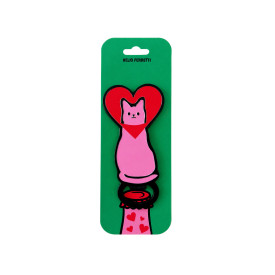 Helio Ferretti | Magnetic Bottle Opener | Heart Cat