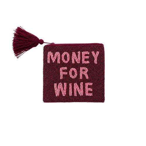Helio Ferretti | Small Beaded Coin Purse | Money for Wine Helio Ferretti | Small Beaded Coin Purse | Money for Wine