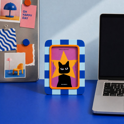 Helio Ferretti | Photo Frame | Retro Superstar Cat Helio Ferretti | Photo Frame | Retro Superstar Cat