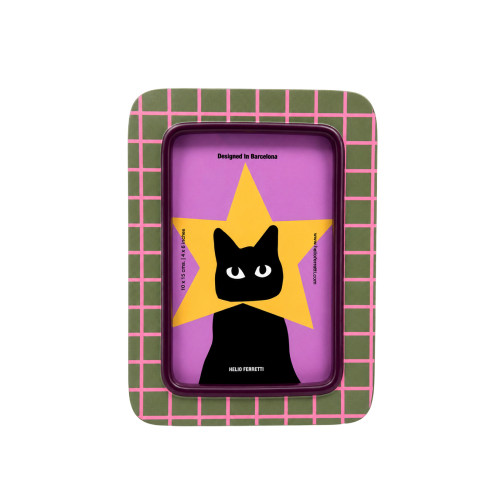 Helio Ferretti | Photo Frame | Stripe Superstar Cat Helio Ferretti | Photo Frame | Stripe Superstar Cat