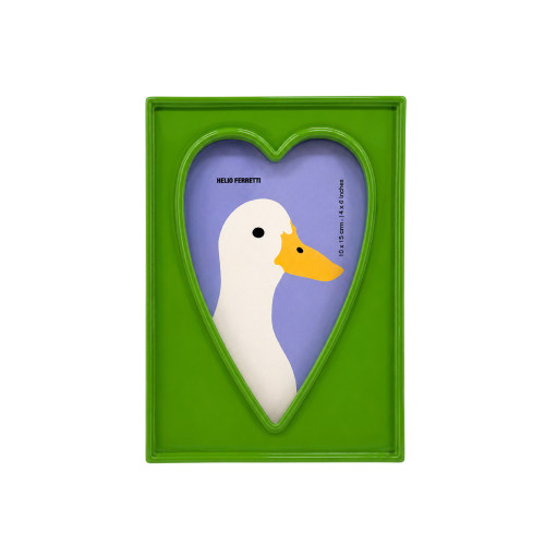 Helio Ferretti | Photo Frame | Heart | Green Helio Ferretti | Photo Frame | Heart | Green