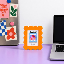 Helio Ferretti | Petal Photo Frame | Orange | Small