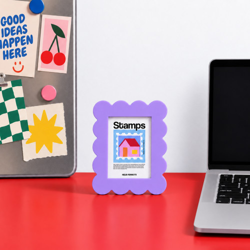 Helio Ferretti | Petal Photo Frame | Violet | Small Helio Ferretti | Petal Photo Frame | Violet | Small