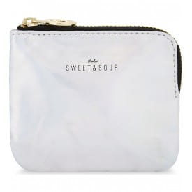 Studio Sweet & Sour Holographic Silver Keychain Money Coin Pouch