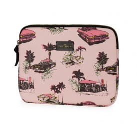 Studio Sweet & Sour Pink Cadillac and Flamingo Tablet Sleeve - 9.7 Inches