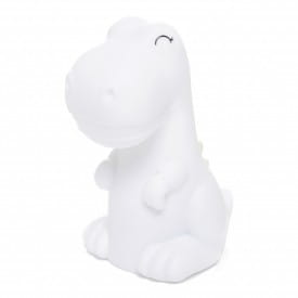 Dhink Mini Colour Changing LED Night Light | White Dinosaur With Soft Green Mane