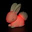 Dhink Mini Colour Changing LED Night Light | White Bunny With Fluffy Faux Fur Pom Tail