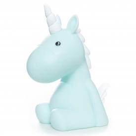 Dhink Medium Sky Blue Unicorn With White Mane Colour Changing LED Night Light