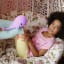 Dhink Medium Pastel Pink Narwhal With Gold Horn Colour Changing LED Night Light
