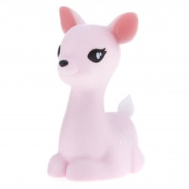 Dhink Medium Pastel Candy Pink Fallow Deer Colour Changing LED Night Light
