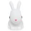 Dhink Medium White Bunny With Fluffy Faux Fur Pom Tail Colour Changing LED Night Light