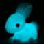 Dhink Medium Pastel Candy Pink Bunny With Fluffy Faux Fur Pom Tail Colour Changing LED Night Light