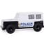 Dhink Medium Black And White Police Car Colour Changing LED Night Light & Toy With Stickers