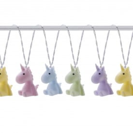Dhink Mixed Coloured Pastel Unicorns LED String Lights With 10 Lights