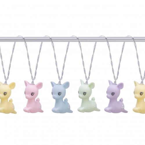 Dhink Mixed Coloured Pastel Jumping Deer LED String Lights With 10 Lights