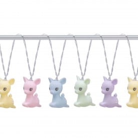 Dhink Mixed Coloured Pastel Jumping Deer LED String Lights With 10 Lights