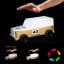 Dhink Medium Safari Off Road Car Colour Changing LED Night Light & Toy With Stickers