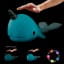 Dhink Medium Pastel Blue Narwhal With Silver Horn Colour Changing LED Night Light