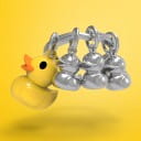 Metalmorphose Keyrings | Yellow Duck and Family Keyring