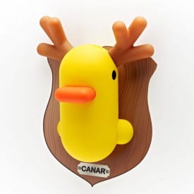 Canar Yellow & Brown Duck Wall Money Bank