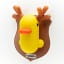 Canar Yellow & Brown Duck Wall Money Bank