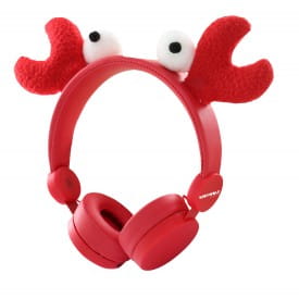 KIDYWOLF | KIDYEARS Children's Headphones With Removeable Ears & Eyes | Crab