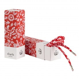 Sliwilis | Floral Red Shoelaces | 120cm
