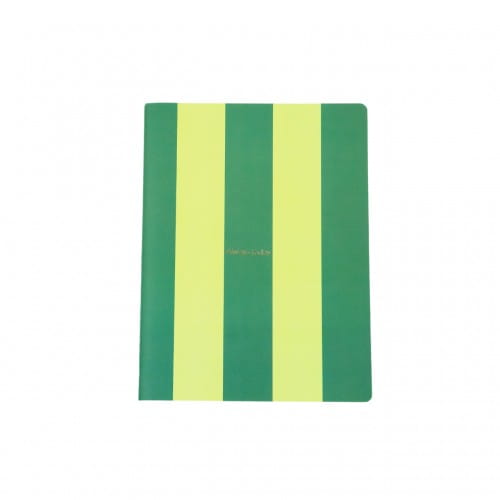 Helio Ferretti | Always Today A5 Notebook | Green & Yellow Stripe