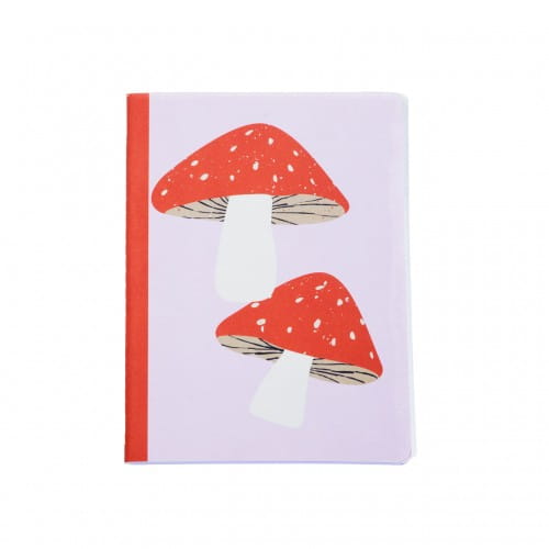 Helio Ferretti | Mushroom A5 Notebook | Red