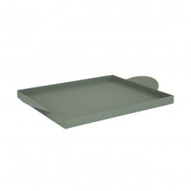 Helio Ferretti | Luxe Collection Metal Tray | Olive Green | 32.5cm
