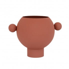 Helio Ferretti | Luxe Collection Large Round Vase | Terracotta | 17cm