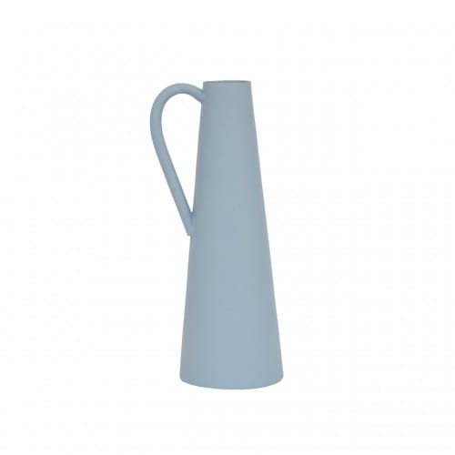 Helio Ferretti | Luxe Collection Metal Vase | Light Blue | 24.5cm