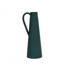 Helio Ferretti | Luxe Collection Metal Vase | Dark Green | 24.5cm