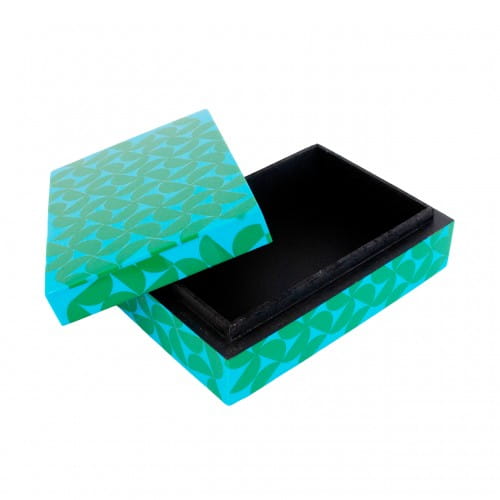 Helio Ferretti | Resin Decorative Box | Blue & Green